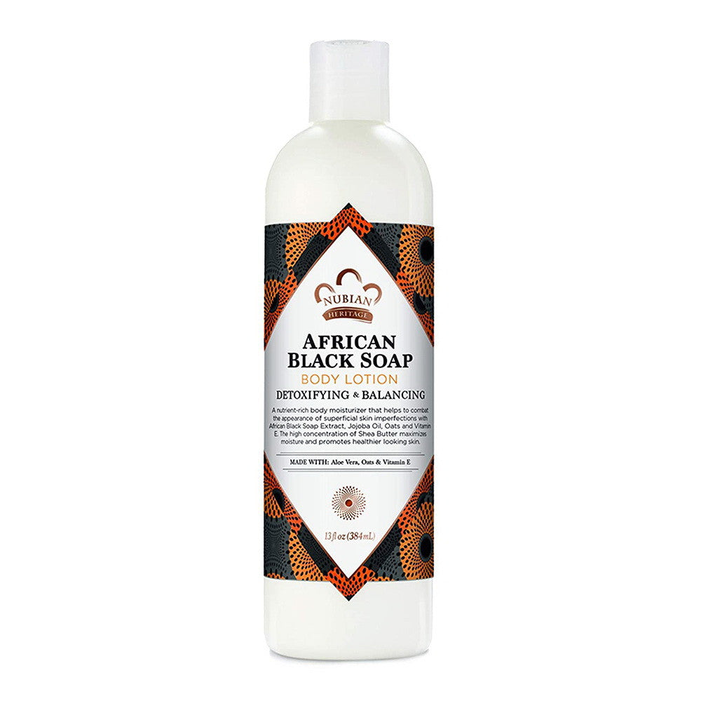 Nubian Heritage African Black Soap Body Lotion - 13 Oz